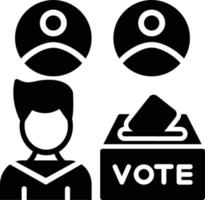 Election Glyph Icon vector
