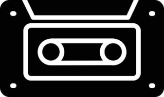 Cassette Glyph Icon vector