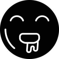 Hungry Glyph Icon vector