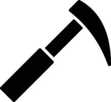 Pick Hammer Glyph Icon vector