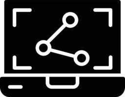 Share Glyph Icon vector