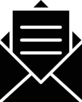 Mail Glyph Icon vector