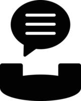 Phone Call  Glyph Icon vector