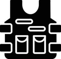 Vest  Glyph Icon vector