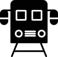 icono de glifo de tren vector