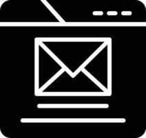 Mail Glyph Icon vector