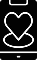 Mobile Glyph Icon vector