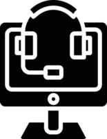 Customer Service Glyph Icon vector