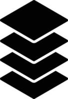Layers Glyph Icon vector