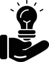 Solution Glyph Icon vector