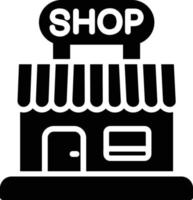 Grocery shop Glyph Icon vector