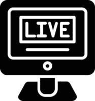 Live Chat Glyph Icon vector