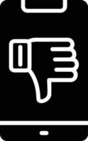 Dislike  Glyph Icon vector