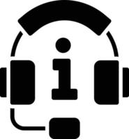 Headphones Glyph Icon vector