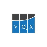 diseño de logotipo de letra vqx sobre fondo blanco. concepto de logotipo de letra de iniciales creativas vqx. diseño de letras vqx. vector