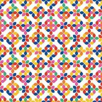 Abstract vector pattern design. Seamless pattern with colorful simple shapes. Geometric shape modern stylish texture.