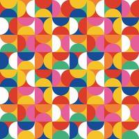 Abstract vector pattern design. Seamless pattern with colorful simple shapes. Geometric shape modern stylish texture.