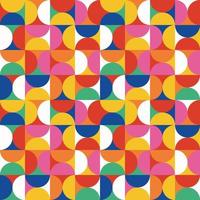 Abstract vector pattern design. Seamless pattern with colorful simple shapes. Geometric shape modern stylish texture.