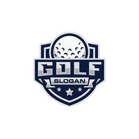 Golf emblem logo design vector