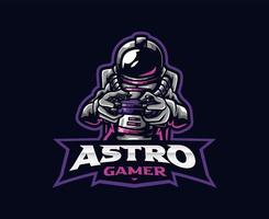 Astronaut mascot logo design vector