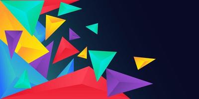 Abstract  Polygonal With 3d Effect vector