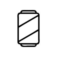 soda icon vector. Isolated contour symbol illustration vector