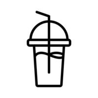 fizzy drink icon vector. Isolated contour symbol illustration vector