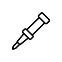 ceramic heater soldering iron icon vector outline illustration