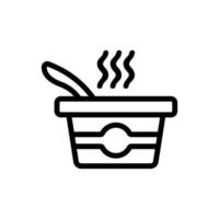 Delicious vector icon soup. Isolated contour symbol illustration