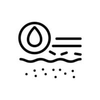 watering soil icon vector outline illustration