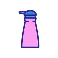 push dispenser of antibacterial hygiene products icon vector outline illustration