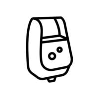 wall mounted soap dispenser icon vector outline illustration