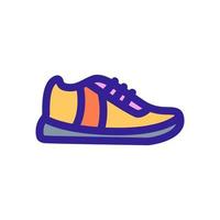 Sneakers icon vector. Isolated contour symbol illustration vector