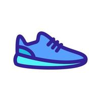 Sneakers icon vector. Isolated contour symbol illustration vector