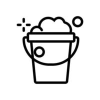 foam, bubbles icon vector. Isolated contour symbol illustration vector