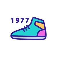 old shoes icon vector outline illustration