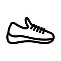 Sneakers icon vector. Isolated contour symbol illustration vector