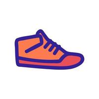 Sneakers icon vector. Isolated contour symbol illustration vector