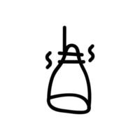 vector de icono de carne ahumada. ilustración de símbolo de contorno aislado