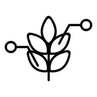 vector de icono de granja inteligente. ilustración de símbolo de contorno aislado