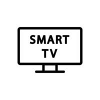 smart television icon vector outline illustration