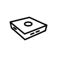 video recorder icon vector outline illustration
