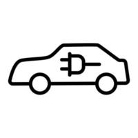 vector de icono de coche inteligente. ilustración de símbolo de contorno aislado