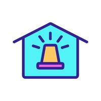 Smart house icon vector. Isolated contour symbol illustration vector