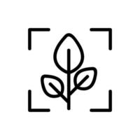 smart farm icon vector. Isolated contour symbol illustration vector