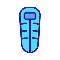 insulated cocoon sleeping bag for face icon vector outline illustration