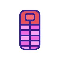 checkered combined sleeping bag icon vector outline illustration