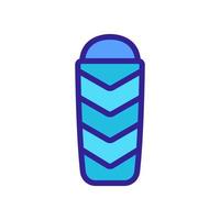 triangular combo sleeping bag icon vector outline illustration