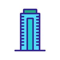 the skyscraper is beautiful icon vector outline illustration