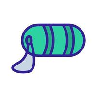 portable comfortable sleeping bag icon vector outline illustration